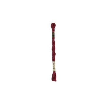 Fil DMC Coton Perlé Médium N5 Col. 498 Rouge
