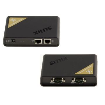 Convertisseur Ethernet RJ45 TCP/IP vers Série RS232 2 Ports COM RS-232 DB9 - Chipset SUNIX DPL2000Q (DPAS02H00)