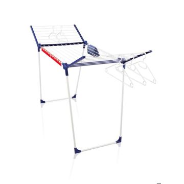 Étendoir à linge Leifheit Pegasus 200 Solid Comfort 81516, séchoir à linge avec 20m d'étendage, tancarville 3 accessoires, blanc