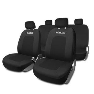 Housses de siège de voiture - Sparco - Noir - Universel - Compatible airbag - Confort mousse
