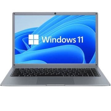 Ordinateur Portable Windows 11 Full HD 1080p 14,1'' RAM 4GB ROM 64GB +SD 128Go YONIS Gris