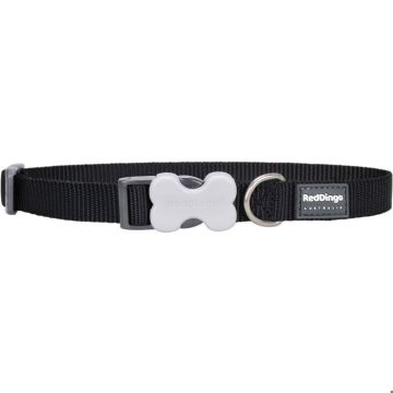 Collier - Red Dingo - Réglable - Nylon Noir - 20 à 32 cm - Petit Chien