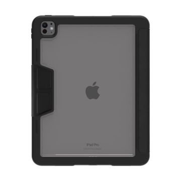 Étui Folio - DBRAMANTE1928 - iPad Pro 13 Pouces - Noir - Emplacement Stylet - Durable et Pratique