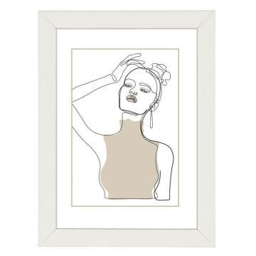 Cadre photo en bois "Copenhague", blanc, 40 x 50 cm