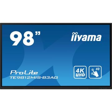 Ecran tactile iiyama Prolite TE9812MIS-B3AG 247,7cm (98") 4K UHD - HDMI/VGA/USB-C - Noir - IPS - 350 cd/m²