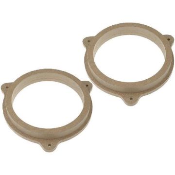 Entretoises Haut-Parleur HP - Nissan Almera N16 - 165mm - Bois MDF impregné vernis