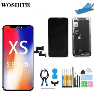 WOSHITE 5,8 " Écran Pour Apple iPhone XS LCD + Vitre Tactile Retina LCD Sur Chassis Assemblé – Noir