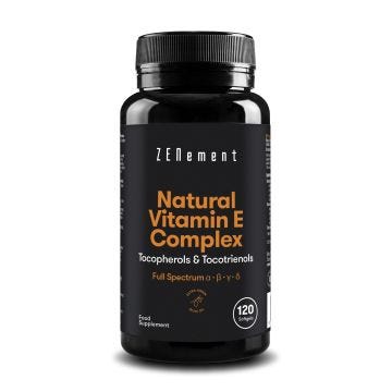 Complexe de Vitamine E Naturelle Gamme Complète - 120 Capsules