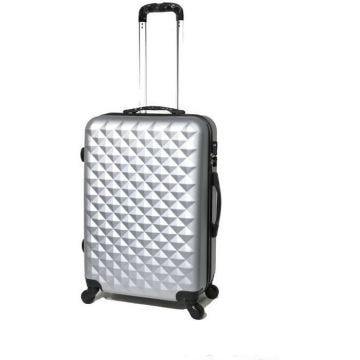 CELIMS - Valise Week-End | Valise Moyenne Taille 65cm | ABS Robuste | 4 roulettes 360° | Serrure Intégrée | Gris