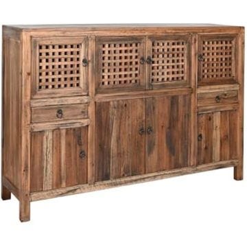 Buffet - HOME ESPRIT - Naturel - 158 x 108 x 42 cm - Multicolore - Meuble de séjour