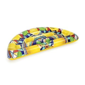 Ile gonflable - BESTWAY - Splash of Sicily - PVC - Jaune - 171 x 89 cm - Charge maxi 90 kg - Valves de sécurité