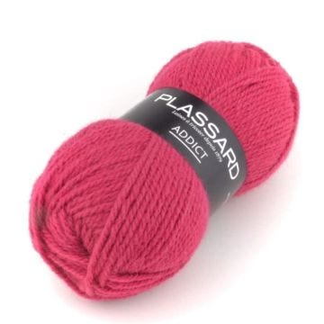Laine Premier prix - Plassard - Addict 34 Fushia - Acrylique Alpaga Laine