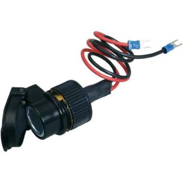 Prise allume-cigare femelle - 10A - Noir - ADNAuto