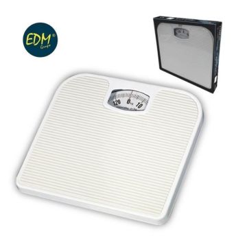 Pèse-personne mécanique - EDM - Max 130kg - Couleur blanc