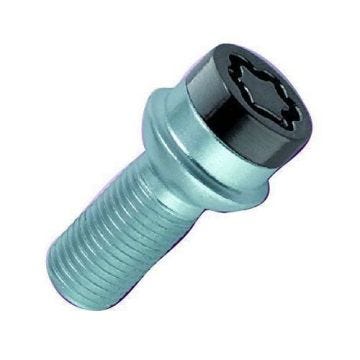 McGard Boulons Antivol SUB NoirM14X1,5, Embase Sphérique R14, Longueur de la Tige 45,0 mm, Longueur Totale 65,7 mm, Ouverture de la