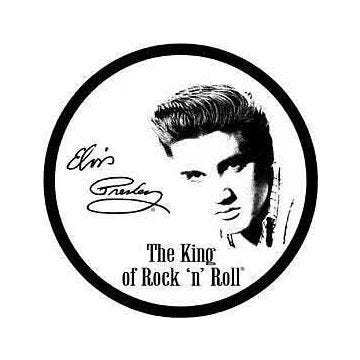 Plaque tole publicitaire elvis presley no emaillée 880