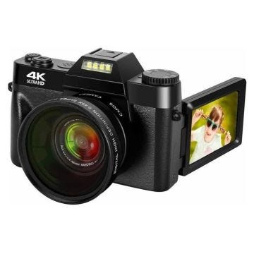 Appareil Photo Numérique 48MP Caméscope 4K Zoom 16X Wifi YONIS Noir