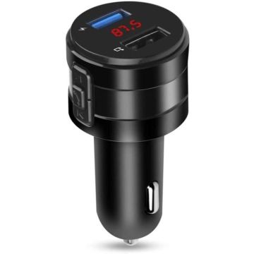 TRANSMETTEUR FM DE VOITURE Transmetteur Bluetooth Voiture Bluetooth Transmetteurs FM pour Véhicules Mains libres USB Double Lecteu