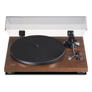 Teac TN-280BT-A3 Noyer - Platine vinyle à courroie - 2 vitesses (33-45 trs/min) - Bluetooth - Pré-ampli intégré - Cellule Audio-Tech