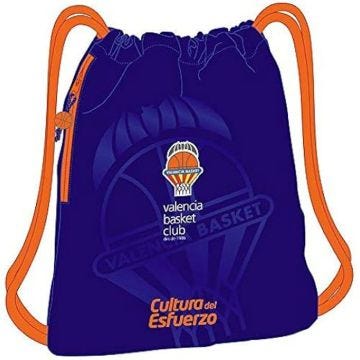 Sac de Sport - SAFTA - Valencia Basket - 350 x 450 mm - Mixte - Fermeture à Lacets
