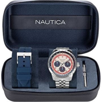 Montre - NAUTICA - Pier39 - Argenté/Acier - Quartz - Étanchéité 10 Atm