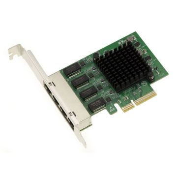Carte contrôleur réseau PCIe x4 4 ports LAN RJ45 Gigabit Ethernet 10 100 1000 Mbps avec quadruple Chipset Realtek RTL8111H