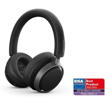 Casque circum aural sans fil Bluetooth Philips Fidelio avec réduction de bruit active Noir