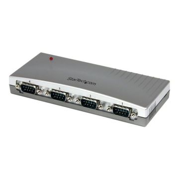 Hub série RS232 - STARTECH - Adaptateur USB vers 4x DB9 - Alimentation par bus - Design compact - PC, Mac