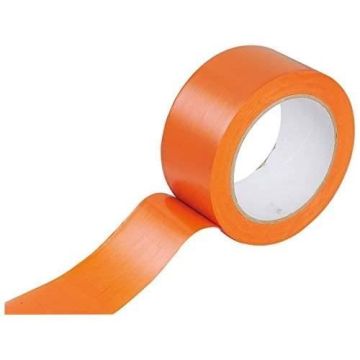 lot de 6 - Rouleau de masquage PVC orange Format 33 mètres x 50 mm Ruban adhésif de Chantier, Btp, Bâtiment, Travaux de A724