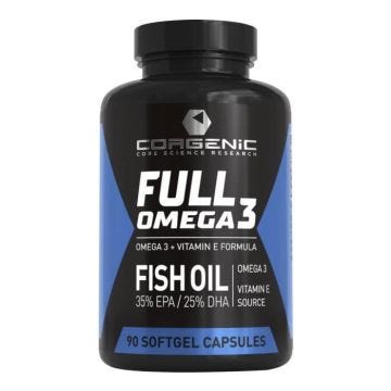 Oméga 3 Corgenic - Full Omega 3 - 90 Capsules molles
