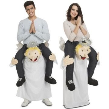 Déguisement Carry Me pour Homme/Femme à Dos d'Ange adulte
