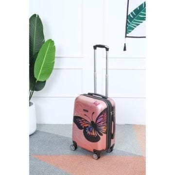 CELIMS - Valise Cabine 55cm | Valise en Polycarbonate | Légère et Rigide | Rose Gold