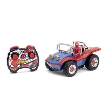 Jada - Marvel - Voiture Radiocommandée Spiderman - Fonction turbo - Figurine incluse - Dès 6ans
