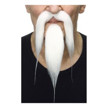 Moustache - Marque inconnue - Pommeau blanc - Couleur principale: Blanc - Couleur(s): Multicolore