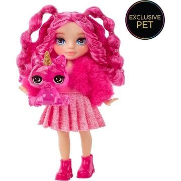 Rainbow High Littles - Poupée 15cm + animal de compagnie - Rose - Dès 4ans