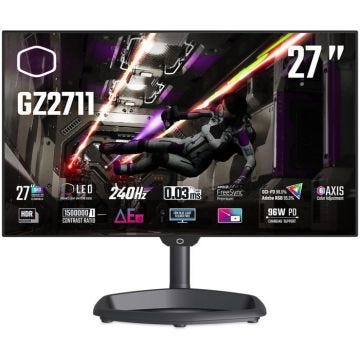 Écran PC QHD OLED 240Hz 0.03ms HDR USB-C FS-Prem Cooler Master GZ2711 27"