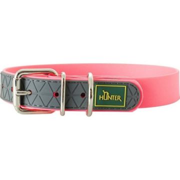 Collier - HUNTER - Comfy - Rose Fluo - 60 cm - Résistant à l'eau et aux déchirures