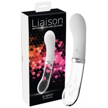Vibromasseur Rechargeable Liaison G-Spot LED - mixte / adulte Blanc