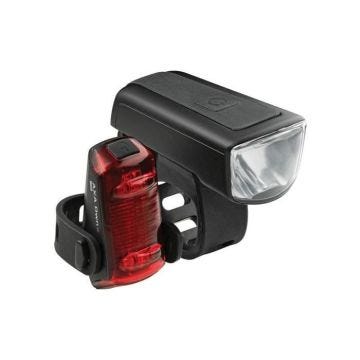 Jeu d'éclairage vélo avant arrière Axa Dwn 30 Dwn Led Usb-C - AXA - Vélo sur route - Mixte - Noir