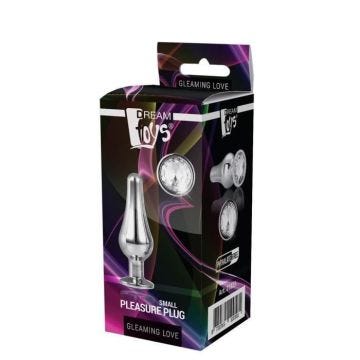Plug Dream Toys-Bouche de plaisir Silver Love Silver S brillant S