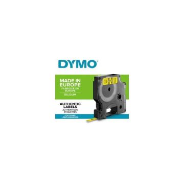 DYMO LabelManager cassette ruban D1 6mm x 7m Noir/Jaune (compatible avec les LabelManager et les LabelWriter Duo)