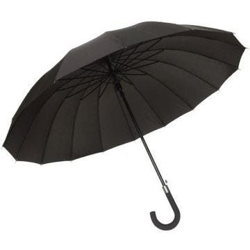Parapluie SMATI Noir - Ouverture Automatique - 16 Baleines en Fibre
