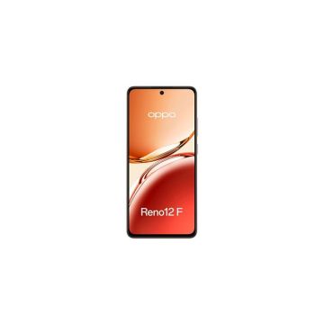 Smartphone 4G OPPO Reno12 F de couleur orange ambre avec écran AMOLED 6,67" 120 Hz Full HD+, 1080 x 2400 pixels, 8 Go de RAM DDR4 +
