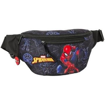 Sac Banane - SAFTA - Spiderman Attack - Poche extérieure - Confortable - Pour Enfants