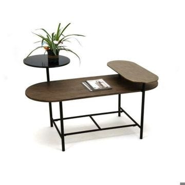Table basse en métal, aluminium et bois MDF DKD Home Decor