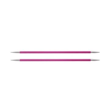 KnitPro Knit Pro 15 cm x 5,00 mm goupilles de Tricotage Doubles Fin d'aluminium par Zing, Rose Bois, 45,5 x 0,7 x 5 cm - KP47011