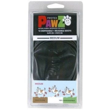 Protex Pawz Bottes de protection pour chien Noir Taille M