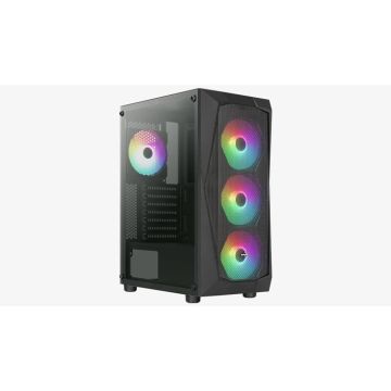Boîtier PC - AEROCOOL - FALCON - Noir - ATX - Refroidissement liquide - Gestion des câbles