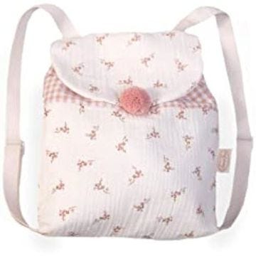 Sac à Dos Fille - ANTONIO JUAN - Fleurs et Vichy - Toile - Rose