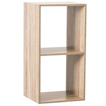5five - étagère 2 cases "mix n modul" effet bois naturel